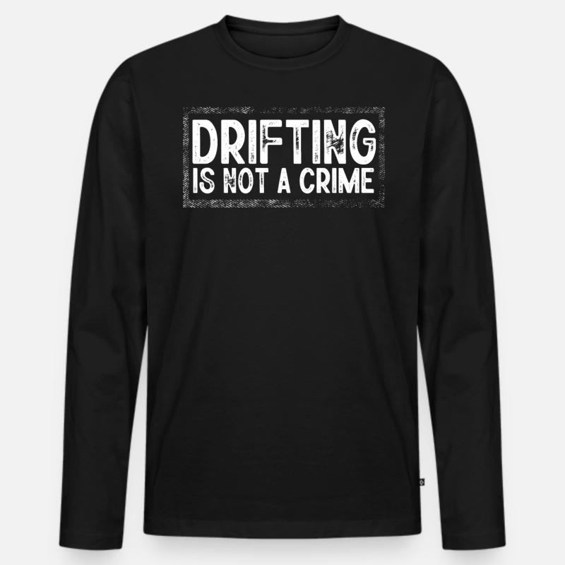 Drifts Drifting, Autodrift - Männer Premium Bio Langarmshirt - Schwarz