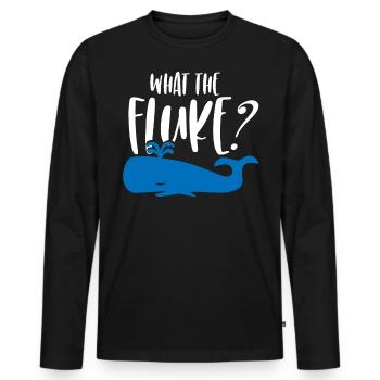 Walbeobachtung, Meeresbiologie, Meereswissenschaft - Männer Premium Bio Langarmshirt - Schwarz - Vorne - Nico (187cm)