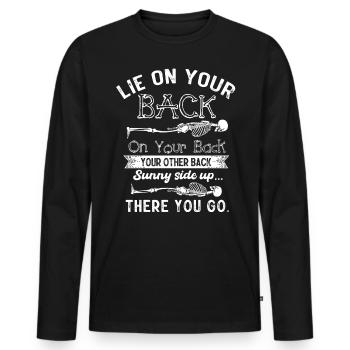 RAD technology, radiologist - Men's Premium Organic Long Sleeve Shirt - black - Front - Nico (187cm)