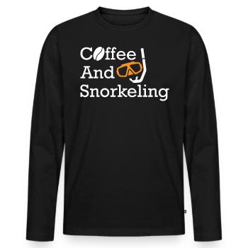 Snorkeling, snorkeling, diving, underwater - Men's Premium Organic Long Sleeve Shirt - black - Front - Nico (187cm)
