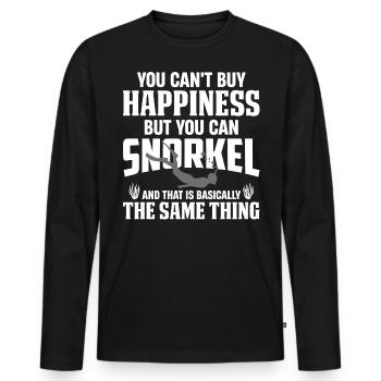 Snorkeling, snorkeling, diving, underwater - Men's Premium Organic Long Sleeve Shirt - black - Front - Nico (187cm)