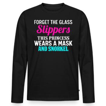 Snorkeling, snorkeling, diving, underwater - Men's Premium Organic Long Sleeve Shirt - black - Front - Nico (187cm)