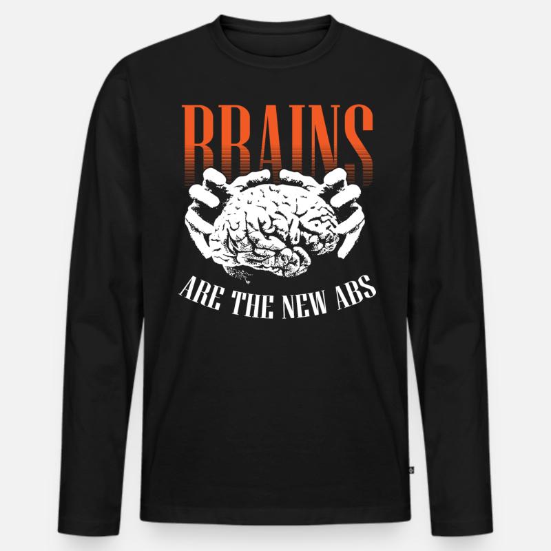 Neurowissenschaft - Männer Premium Bio Langarmshirt - Schwarz