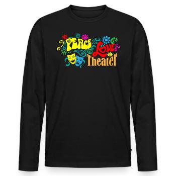 Broadway, Musical, Theater - Männer Premium Bio Langarmshirt - Schwarz - Vorne - Nico (187cm)