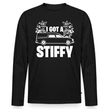 Funeral Directors - Men's Premium Organic Long Sleeve Shirt - black - Front - Nico (187cm)