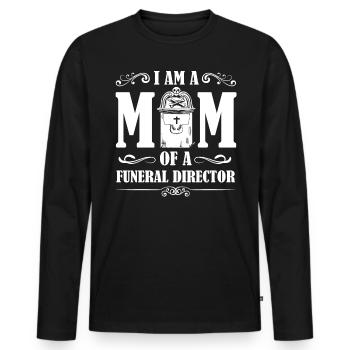 Funeral Homes, Funeral Homes - Men's Premium Organic Long Sleeve Shirt - black - Front - Nico (187cm)