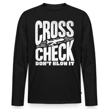 Flight attendants, for flight attendants, flight attendants - Men's Premium Organic Long Sleeve Shirt - black - Front - Nico (187cm)
