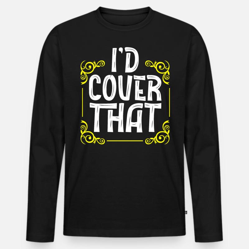 Versicherungsvertreter - Männer Premium Bio Langarmshirt - Schwarz