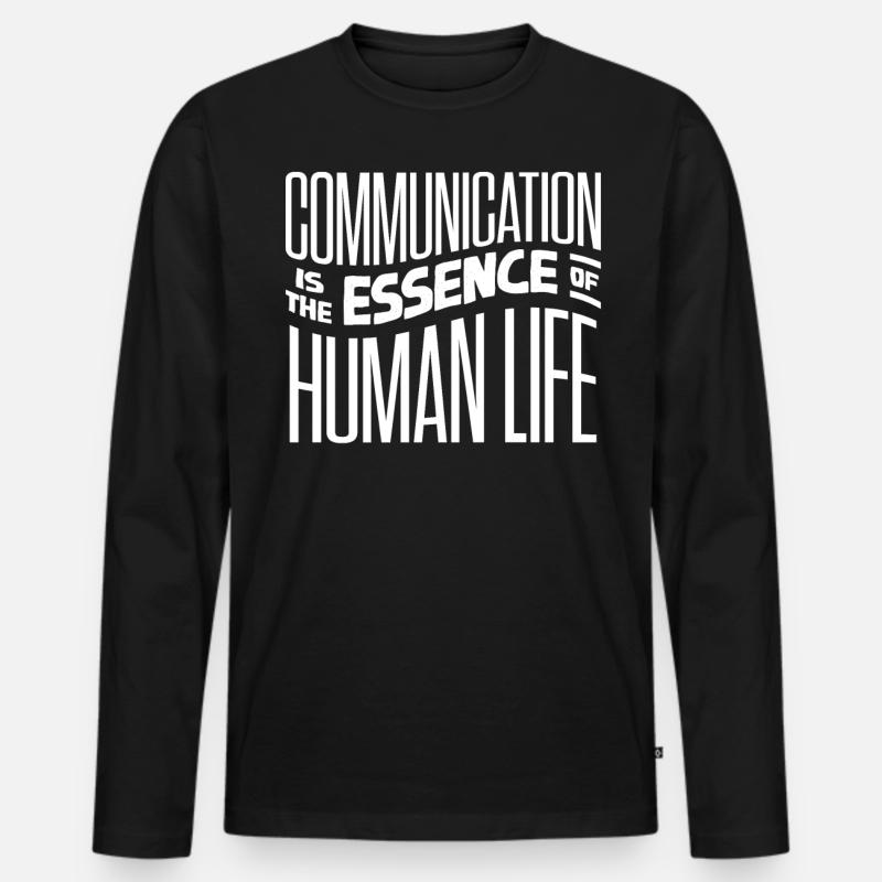 Speech-language pathology, speech-language pathologist - Men's Premium Organic Long Sleeve Shirt - black