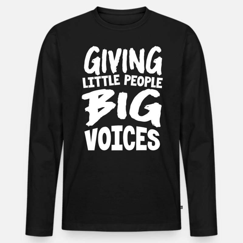 Speech-language pathology, speech-language pathologist - Men's Premium Organic Long Sleeve Shirt - black