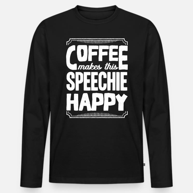 Sprachpathologie, Sprachpathologe - Männer Premium Bio Langarmshirt - Schwarz