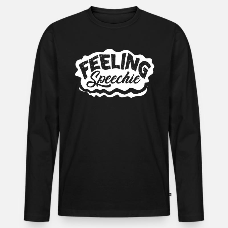 Speech-language pathology, speech-language pathologist - Men's Premium Organic Long Sleeve Shirt - black