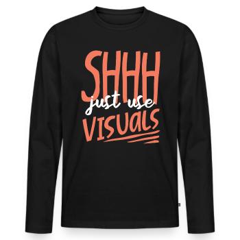 Éducation spécialisée, Éducation spécialisée - T-shirt manches longues Premium bio Homme - noir - Devant - Nico (187cm)