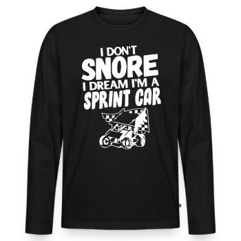 Courses de voitures de sprint, voitures de sprint, courses sur piste de terre - T-shirt manches longues Premium bio Homme - noir - Devant - Nico (187cm)
