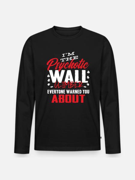 Wall climbers, wall climbers - Men's Premium Organic Long Sleeve Shirt - black