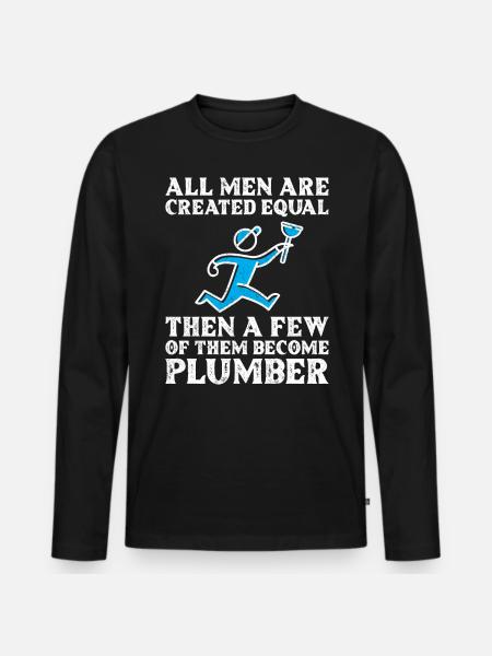 Alle mennesker er skabt lige - Premium økologisk langærmet T-shirt til mænd - sort