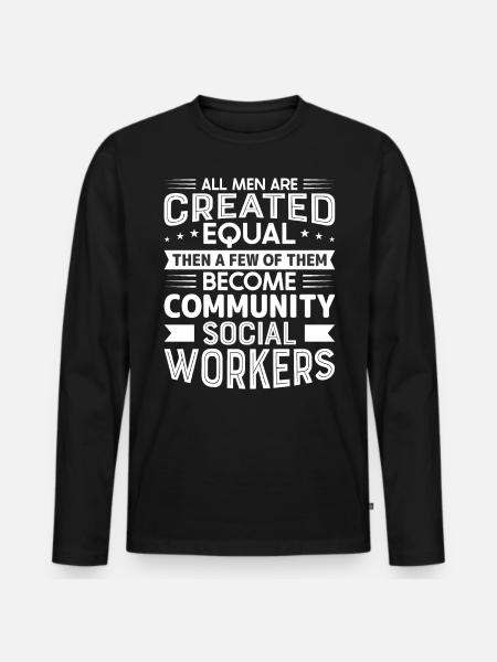 All Men Are Created Equal - Männer Premium Bio Langarmshirt - Schwarz