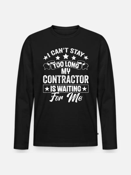 Entrepreneur général Construction Bricoleur Constructeur - T-shirt manches longues Premium bio Homme - noir
