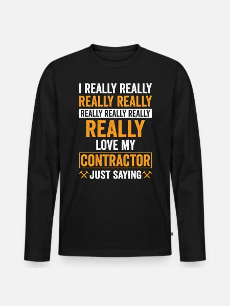 Entrepreneur général Construction Bricoleur Constructeur - T-shirt manches longues Premium bio Homme - noir