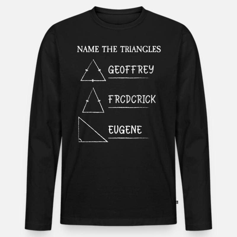 Math Jokes Mathmatician Teacher Math Mathematics - Men's Premium Organic Long Sleeve Shirt - black