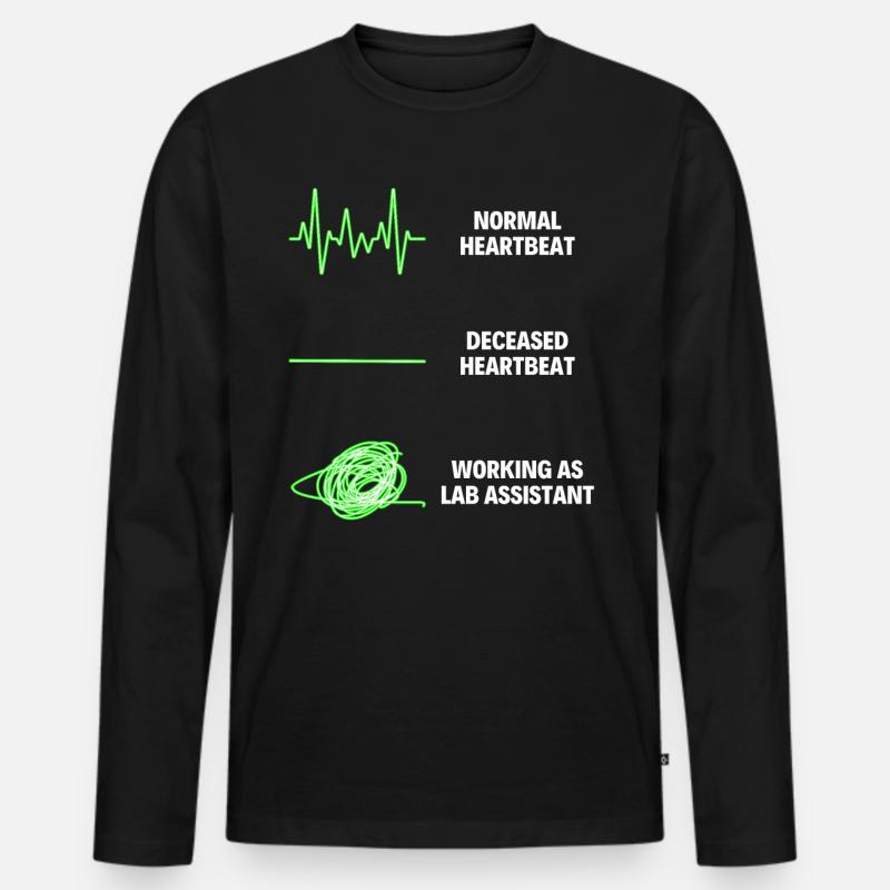 Lab Assistant Nursing Assistant Lab - Männer Premium Bio Langarmshirt - Schwarz