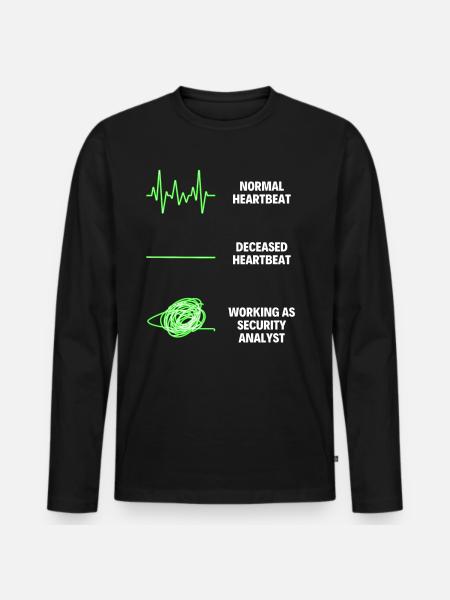 Organisations réseau Security Analyst - T-shirt manches longues Premium bio Homme - noir