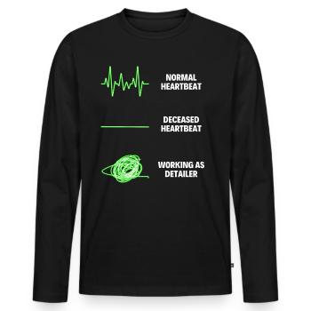 Detailer Car Detailer Car Painter Worker - Men's Premium Organic Long Sleeve Shirt - black - Front - Nico (187cm)