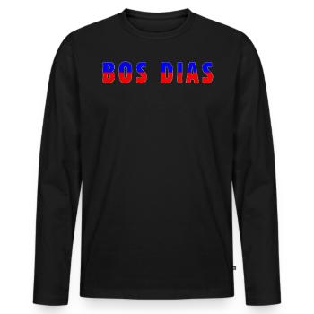 Bos Dias Good Morning Country Portugal - Men's Premium Organic Long Sleeve Shirt - black - Front - Nico (187cm)