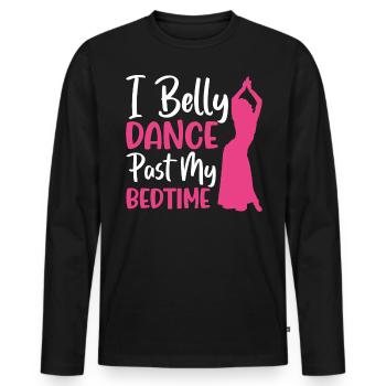 Citations de danse drôle Danseur drôle Raqs sharqi Swing - T-shirt manches longues Premium bio Homme - noir - Devant - Nico (187cm)