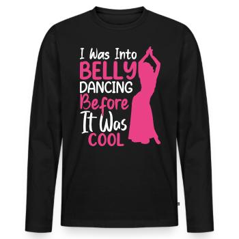 Citations de danse drôles Danseur drôle Raqs sharqi Swing - T-shirt manches longues Premium bio Homme - noir - Devant - Nico (187cm)