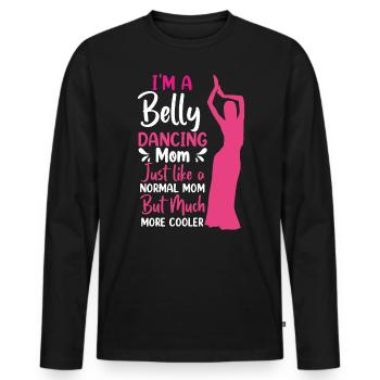 Funny Belly Dancer, Belly Dance Swing Dancers - Männer Premium Bio Langarmshirt - Schwarz - Vorne - Nico (187cm)