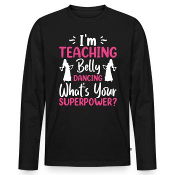 Funny Belly Dancer, Women Belly Dancers Swing - Männer Premium Bio Langarmshirt - Schwarz - Vorne - Nico (187cm)