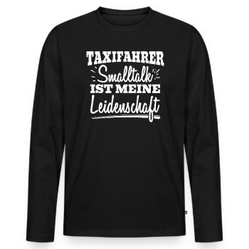 Taxifahrer Kenntnis Der Straßen Effiziente Routen - Männer Premium Bio Langarmshirt - Schwarz - Vorne - Nico (187cm)