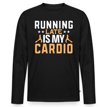 Funny Quotes And Funny Sayings, Quotes Lovers - Männer Premium Bio Langarmshirt - Schwarz - Vorne - Nico (187cm)