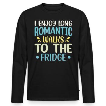 Funny Quotes And Jokes Humor And Laughter - Männer Premium Bio Langarmshirt - Schwarz - Vorne - Nico (187cm)