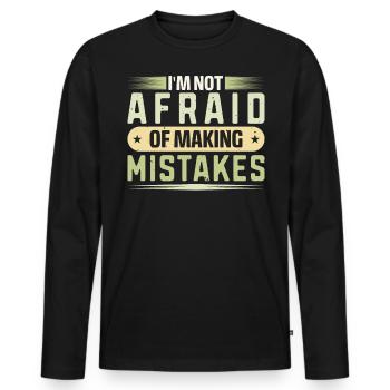 Funny Quotes And Jokes Comedy And Laughter - Männer Premium Bio Langarmshirt - Schwarz - Vorne - Nico (187cm)