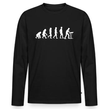 Elektronisches Keyboard Piano Klavier Evolution - Männer Premium Bio Langarmshirt - Schwarz - Vorne - Nico (187cm)