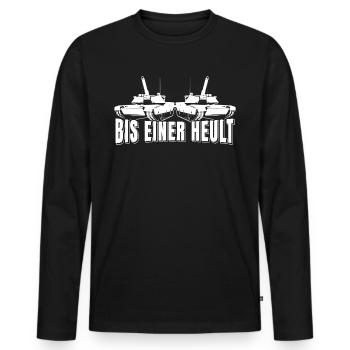 Jusqu'à ce que l'on hurle réservoir de cadeau de T-shirt - T-shirt manches longues Premium bio Homme - noir - Devant - Nico (187cm)