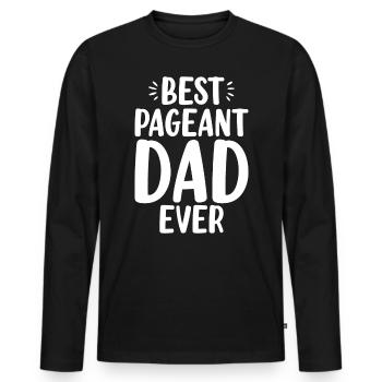 Meilleur concours de beauté de tous les temps Concours de papa drôle - T-shirt manches longues Premium bio Homme - noir - Devant - Nico (187cm)