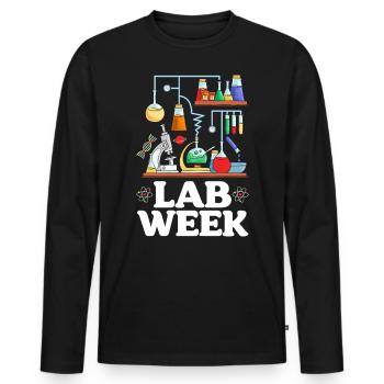 Lab Week Medical Science Med Lab Wissenschaftler - Männer Premium Bio Langarmshirt - Schwarz - Vorne - Nico (187cm)