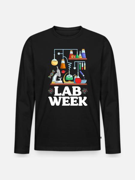 Lab-viikko Lääketiede Lääketieteen laboratoriotutkija - Premium luomulaatuinen miesten pitkähihainen paita - musta