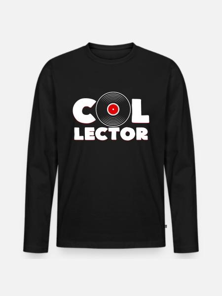 record - T-shirt manches longues Premium bio Homme - noir