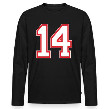 Troy Bolton Issue 14 - Men's Premium Organic Long Sleeve Shirt - black - Front - Nico (187cm)