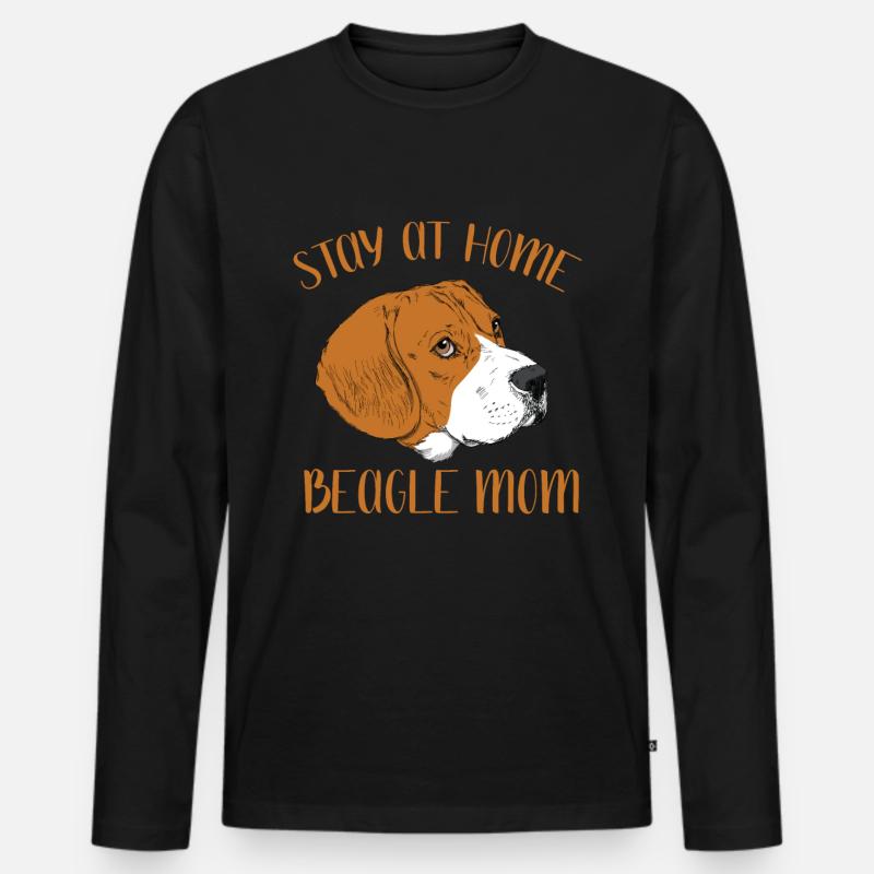 Beagle Dog - Männer Premium Bio Langarmshirt - Schwarz