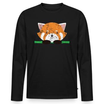 Animaux Tigre - T-shirt manches longues Premium bio Homme - noir - Devant - Nico (187cm)