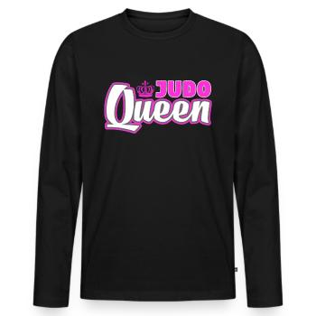 Judo Queen Grappling Wrestling Roll - Männer Premium Bio Langarmshirt - Schwarz - Vorne - Nico (187cm)