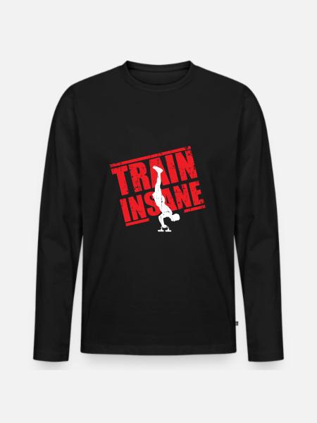 Calisthenics Geschenk - Männer Premium Bio Langarmshirt - Schwarz