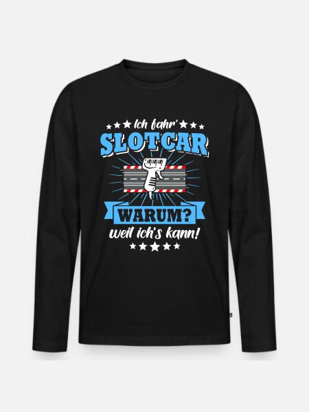 Slotcar Slotracing Slotcars conduire - T-shirt manches longues Premium bio Homme - noir