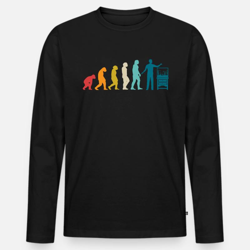Aquarianer - Männer Premium Bio Langarmshirt - Schwarz