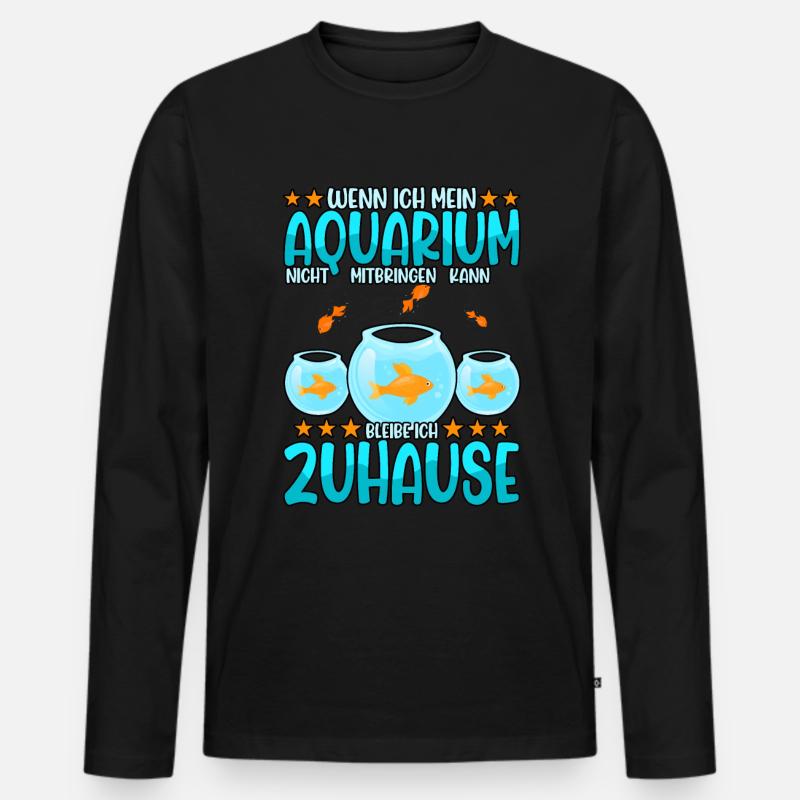Aquarianer - Männer Premium Bio Langarmshirt - Schwarz